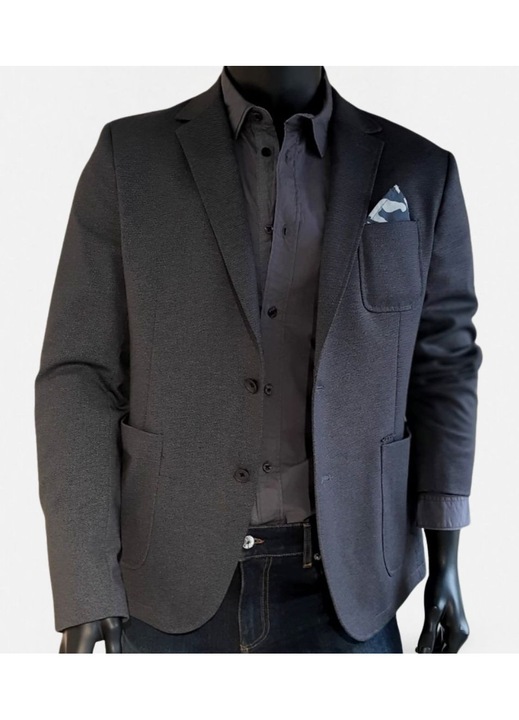 Sacou Guess, slim fit, gri, marime XL