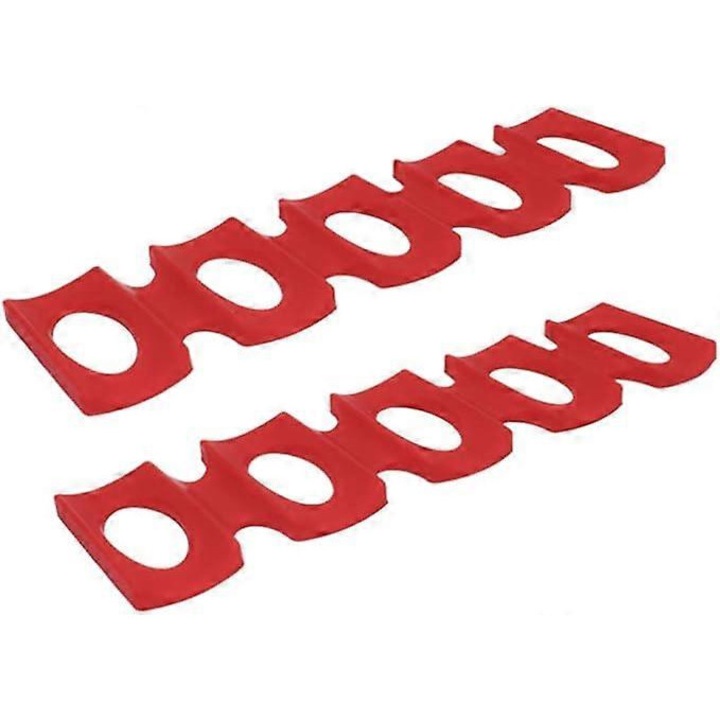 Set suporturi sticle frigider, 30.6x9.5cm, silicon, pliabile, pentru 15 sticle/bauturi
