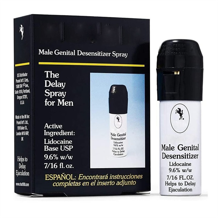 Спрей за забавяне на еякулацията, удължаване на ерекцията, бърз ефект, забавяне на оргазма, за мъже, 15 мл