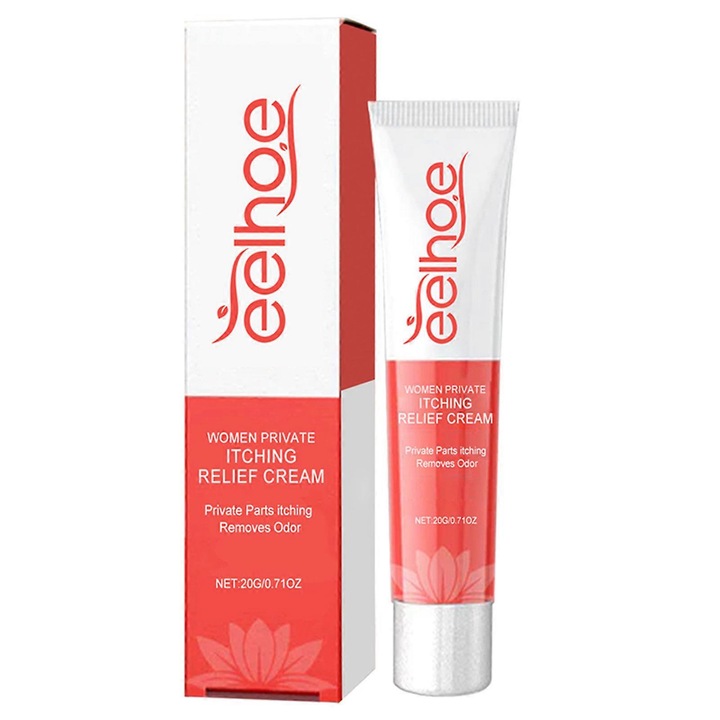 Intim viszketés elleni krém, EELHOE, 20g, speciális női ápolás, 12.5x3cm
