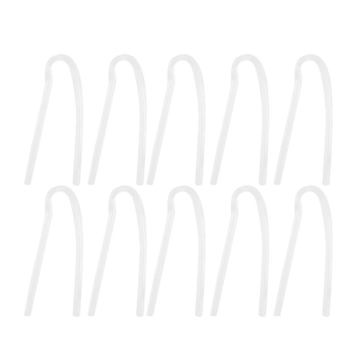 Set 10 tuburi de sunet pentru aparate auditive, PVC, 3x2mm