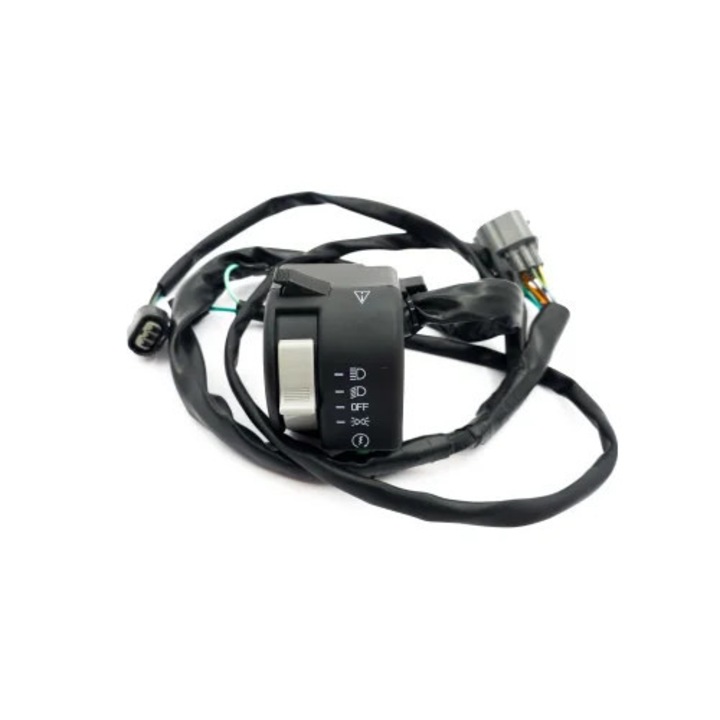 Bloc lumini stânga CFMoto, pentru ATV, control faruri și semnalizatoare, plastic rezistent