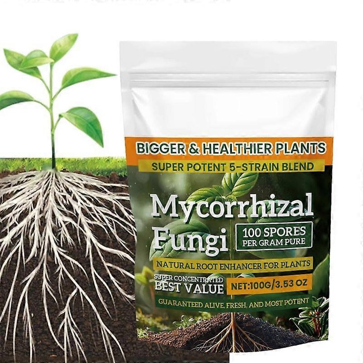 Ingrasamant biologic pentru plante, 100g, formula echilibrata, promoveaza cresterea radacinilor, pentru flori si legume