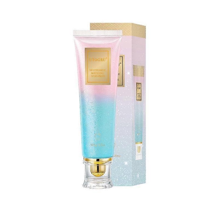 Niacinamidos fehérítő fogkrém, fehérítő hatás, szuvasodás elleni védelem, 100ml