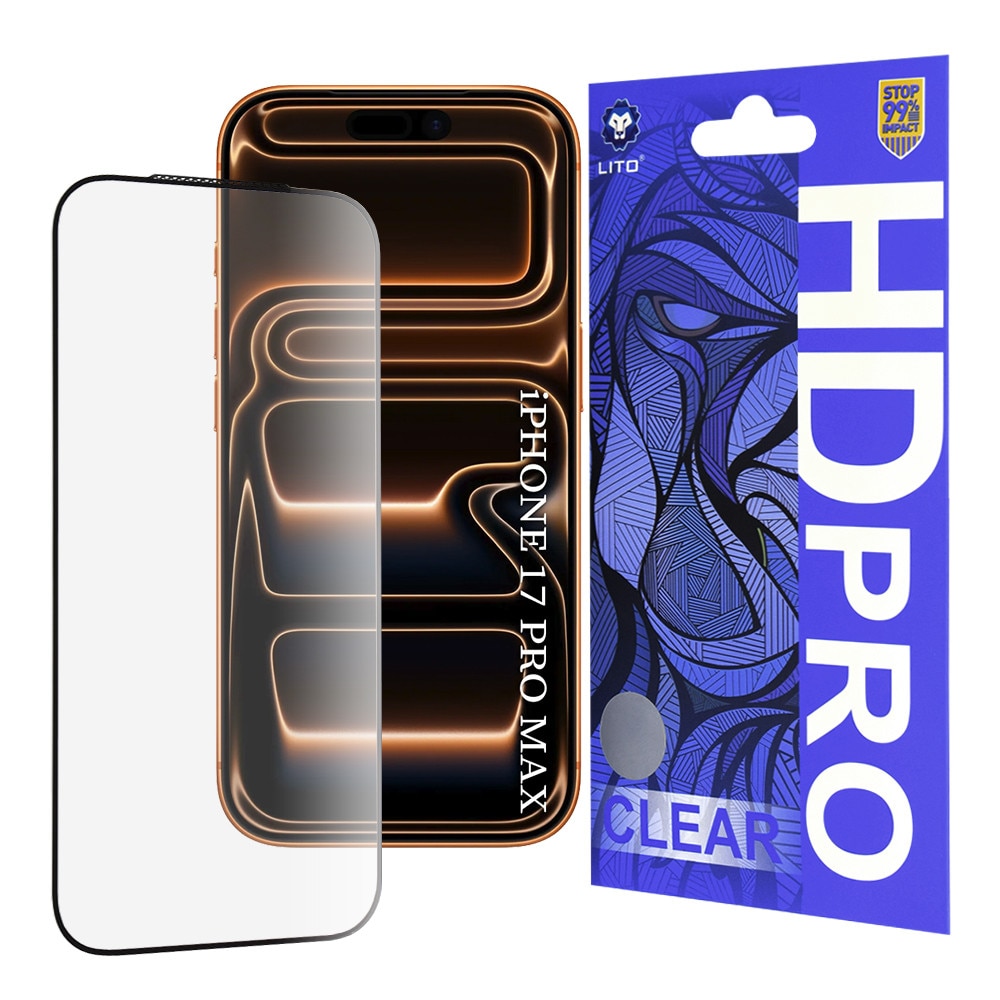 Folie pentru iPhone 17 Pro Max - Lito HD Pro Clear - Black