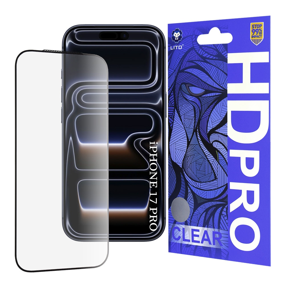 Folie pentru iPhone 17 Pro - Lito HD Pro Clear - Black