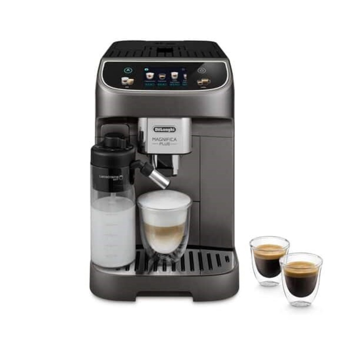 Espressor Automat De’Longhi Dinamica Plus ECAM 320.70.TB, 1450W, 15 bar, Ecran TFT, LatteCrema, 1.9 L, Titanium Black