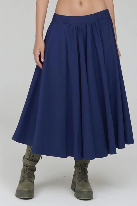 Макси пола за жени, HiCCUP, текстил, тъмносин