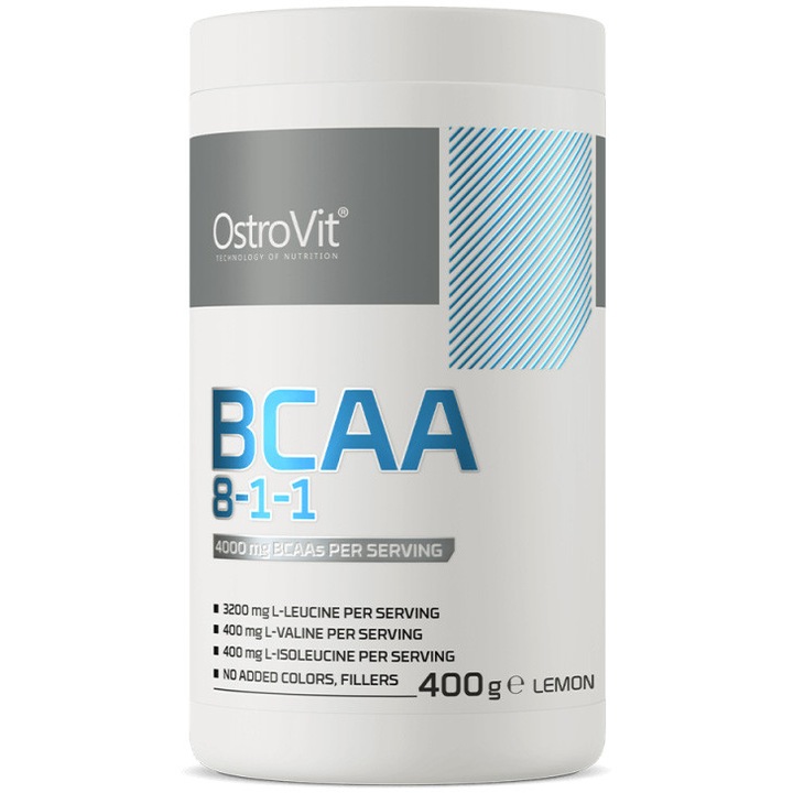 Supliment alimentar OstroVit BCAA 8-1-1 400g Lemon
