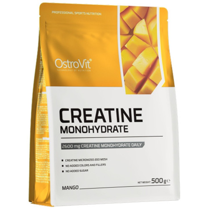 Supliment alimentar OstroVit Creatine Monohydrate Mango 500g