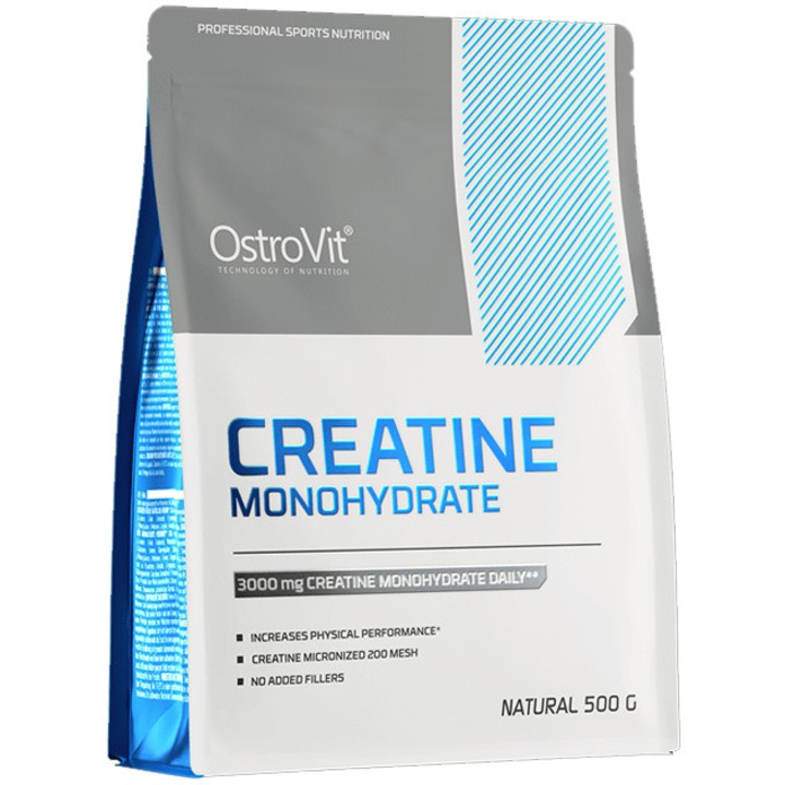 Supliment alimentar OstroVit Creatine Monohydrate Natural 500g
