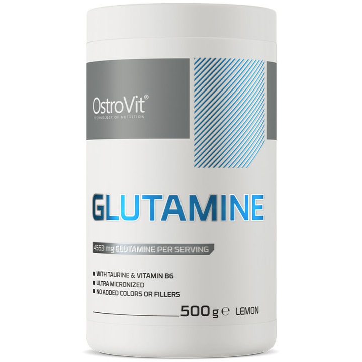 Supliment alimentar OstroVit Glutamine Lemon 500g