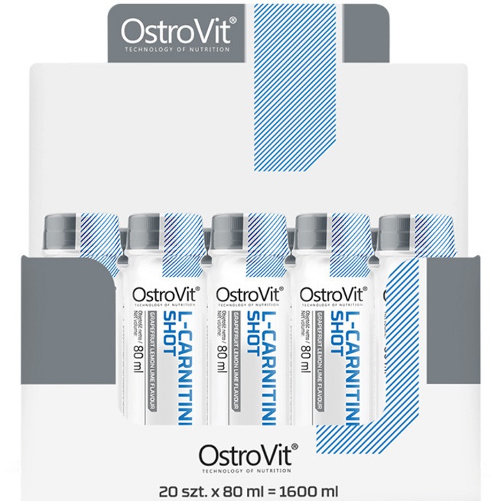 Supliment alimentar OstroVit L-Carnitine Shot CUTIE 20 x 80 ml