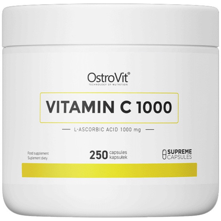 Supliment alimentar OstroVit Vitamin C 1000mg 250 caps