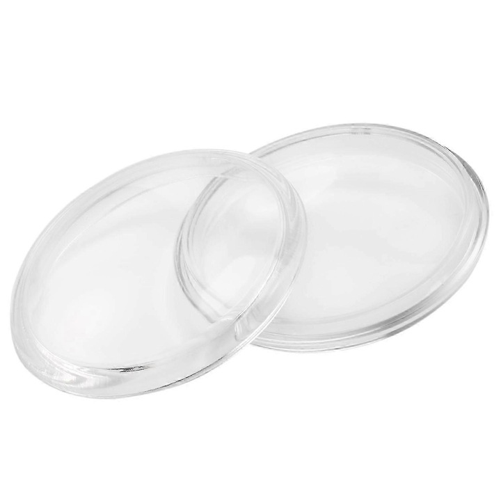 Set 2 bucati sticla anti-ceata rotunda 90mm pentru Mitsubishi L200 Outlander Pajero Colt Triton ASX Hwy