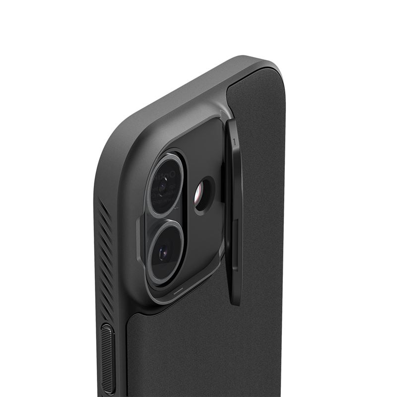 Carcasa Spigen Optik Armor cu MagSafe compatibila cu iPhone 17, Negru