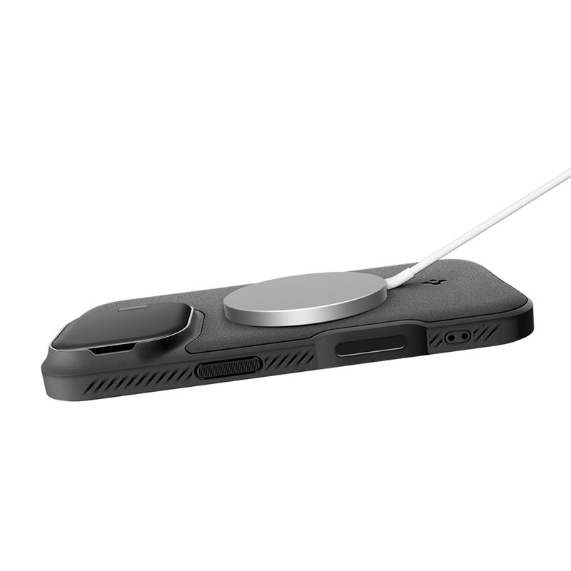 Carcasa Spigen Optik Armor cu MagSafe compatibila cu iPhone 17, Negru