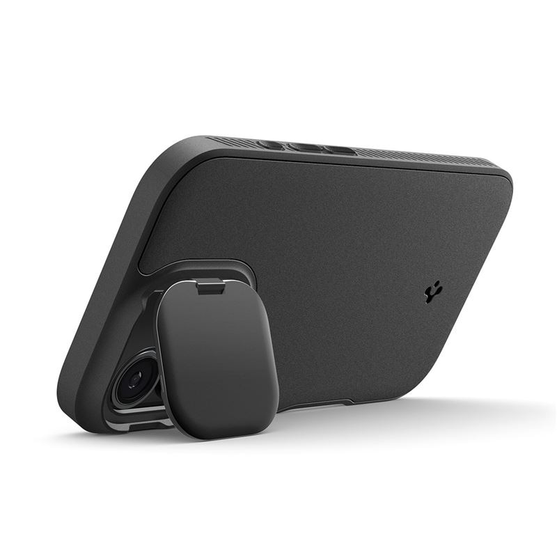 Carcasa Spigen Optik Armor cu MagSafe compatibila cu iPhone 17, Negru