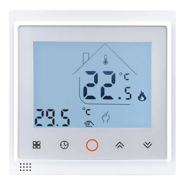 Termostat WiFi IPS IRH-TSW001, 16A, alb, 86x86x13mm