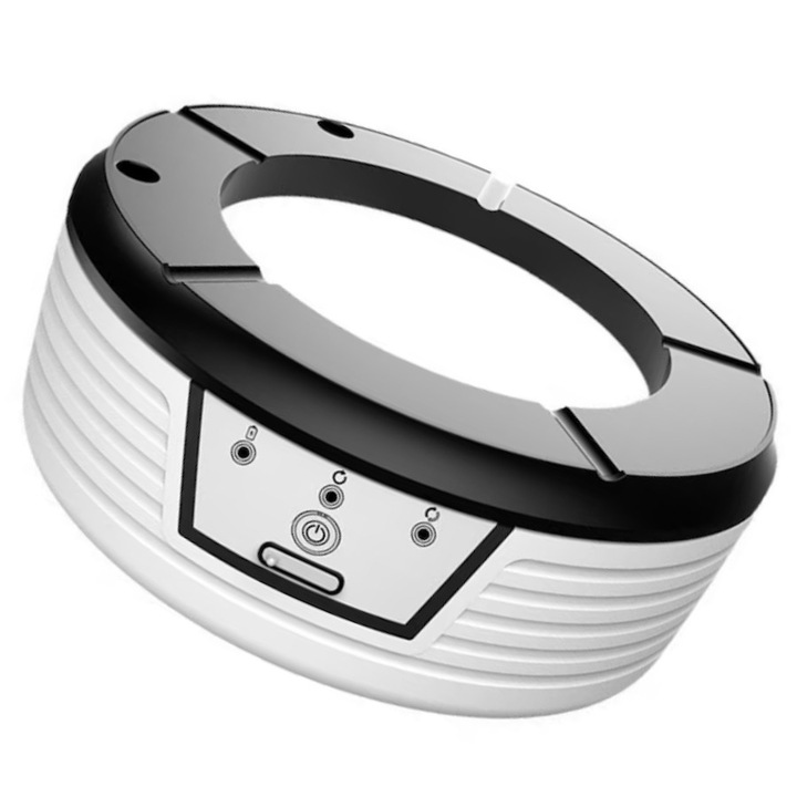 Мултифункционална електрическа пепелник, автоматично измиване, филтриране на дим, цвят слонова кост, 1200mAh