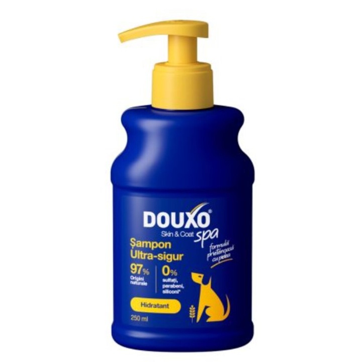 Sampon hidratant pentru caini Douxo Spa, 250 ml