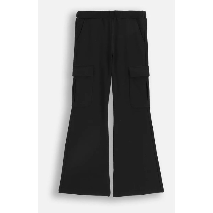 Gyerek nadrág, Coccodrillo, tréning, slim fit, fekete, pamut, 164 CM