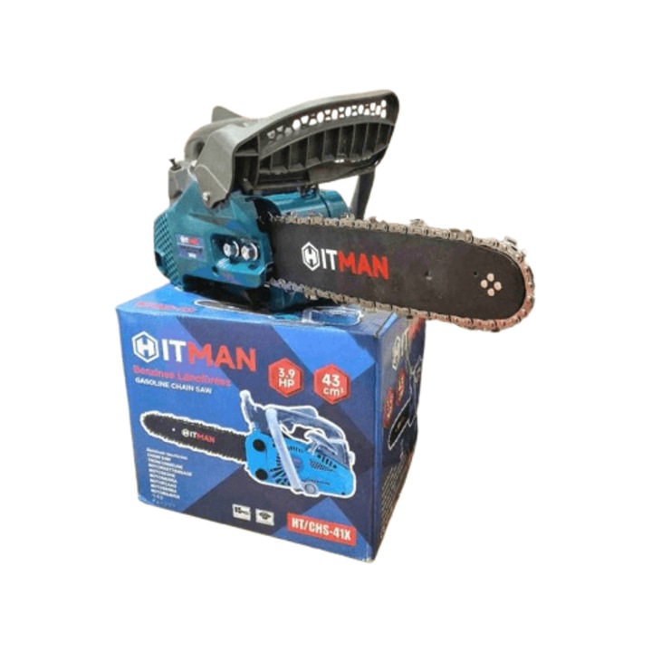 Fierăstrău cu lanț cu o singură mână pe benzină, 3.9 CP Hitman H-390