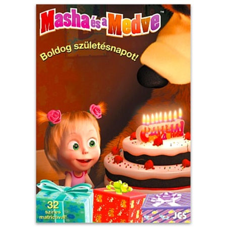 Masha Es A Medve Boldog Szuletesnapot Kifesto Matricakkal Emag Hu