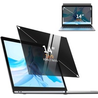 Filtru de confidentialitate pentru laptop de 14 inch 16:9, negru mat | Acoperire dura anti-zgarieturi de 0,4 mm (31 x 17,5 cm)