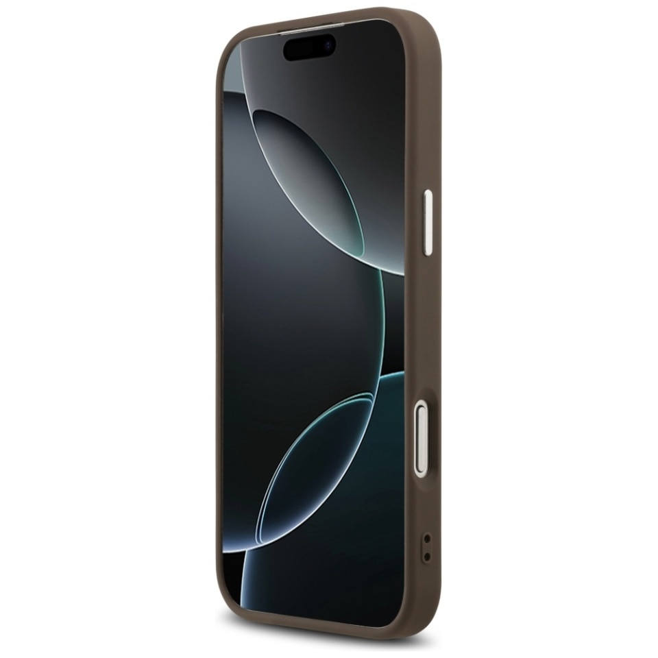 Husa pentru iPhone 17 Pro Max, Guess Big 4G Logo Classic Logo, Maro