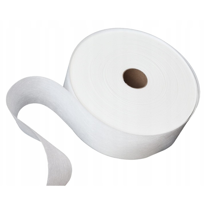 Banda De Incretire Pentru Perdea, Pentru Inele/Printrari Inele Metalice, Latime 7.7 Cm, alb, 1 m