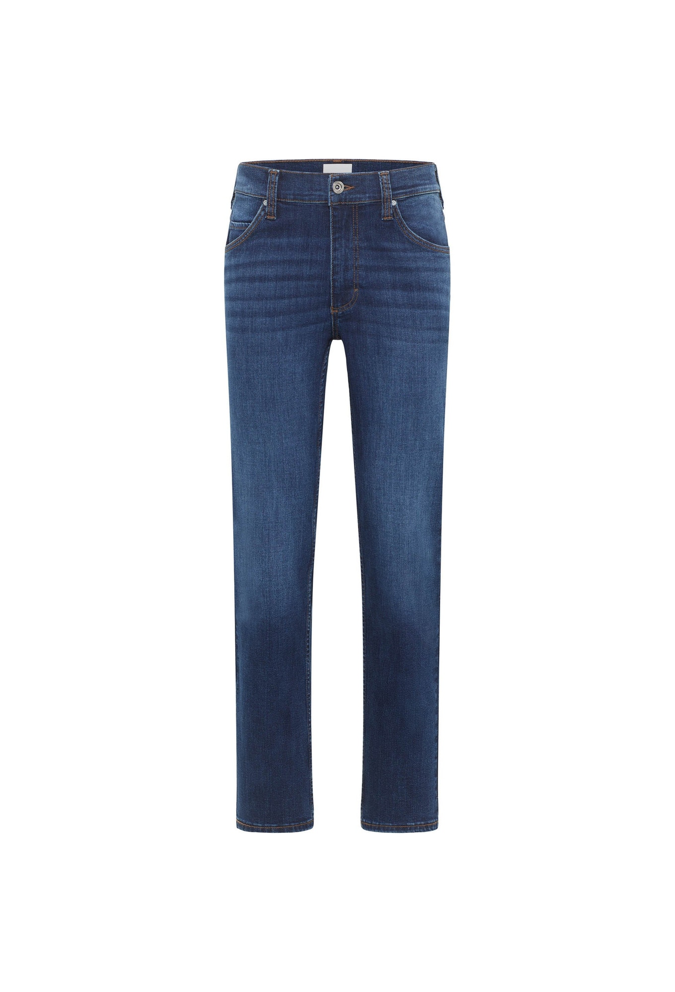 Mustang, Blugi drepti cu talie medie Tramper, Albastru, W32-L32