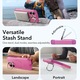 Husa pentru iPhone 17, ESR Cyber Armor Kickstand, Roz
