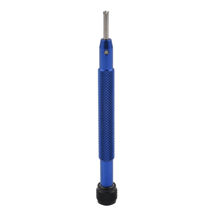 Surubelnita cu 5 varfuri 2.75mm pentru schimbare curea ceas, inox, albastra
