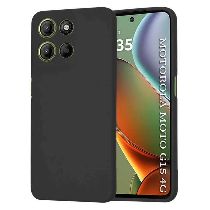 Husa Techsuit pentru Motorola Moto G15 / G15 Power Neagra