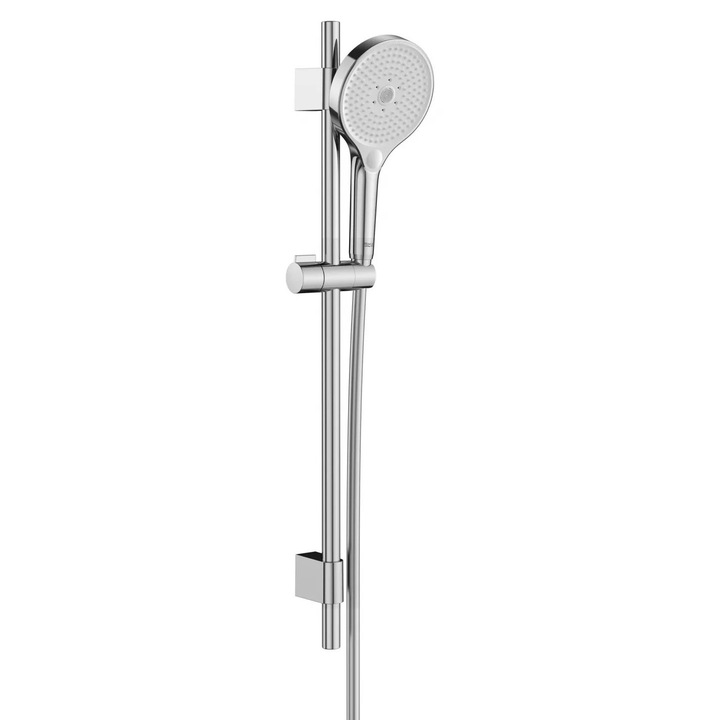 Coloana dus Roca Pleum A5B8414C00, aparenta, 700 mm, 3 functii, Crom