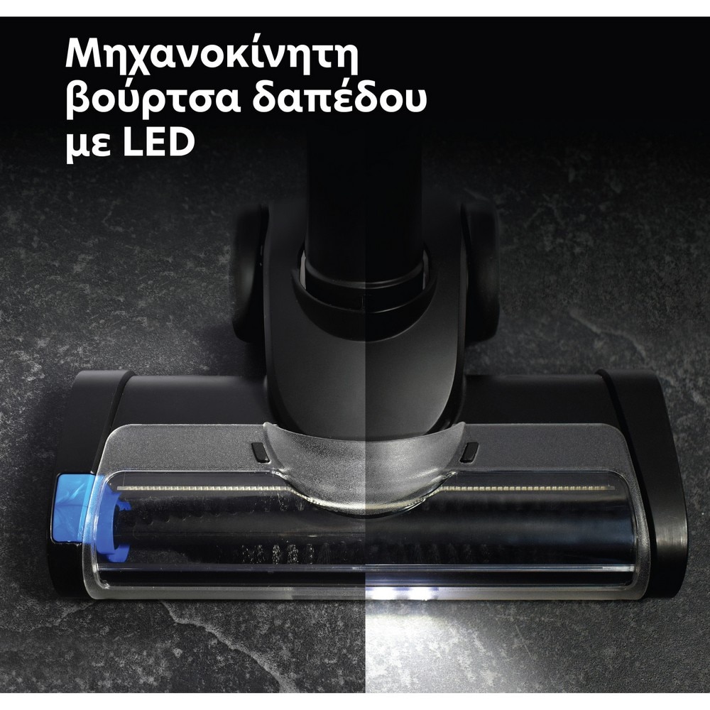 Aspirator vertical IQ STORM MAX VC-998, 37V, lumină LED, 2500 mAh, albastru/negru