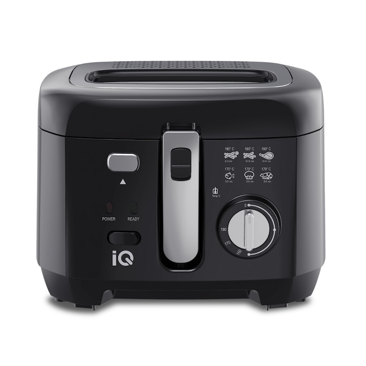 Friteuza cu aer cald, RORONRON, 8L, 1400W, Negru