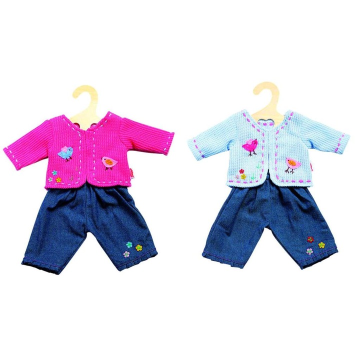 Heless babaruha dzseki és nadrág 35-45 cm-es babákra