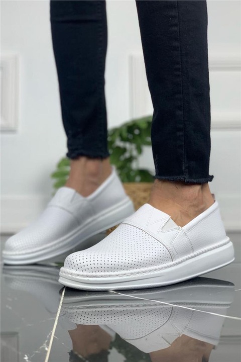 Férfi sportcipő, Ökológiai bőr, Chekich, 359607, Fehér, 44