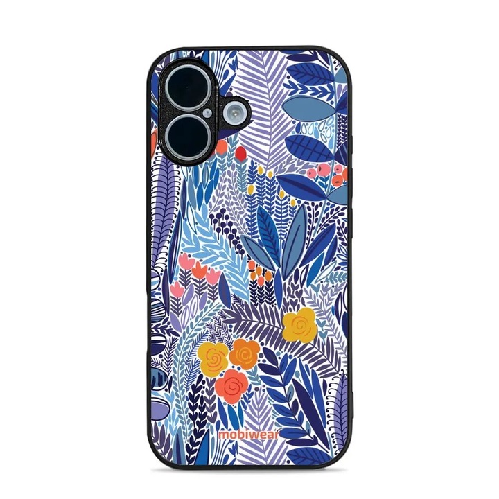 Mobiwear telefontok, kompatibilis Apple iPhone 17-tel, virág design, többszínű, műanyag