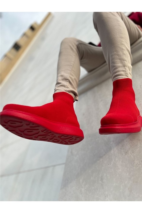 Férfi edzőcipő, Textil, Chekich, 365588, Piros