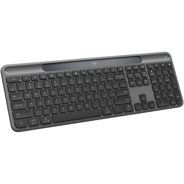 Клавиатура Logitech Wireless Slim Solar+, Graphite