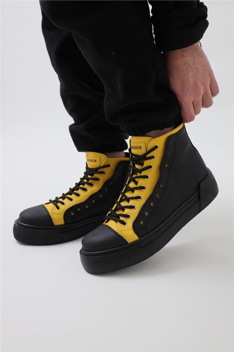 Férfi csizma, Ökológikus bőr, Chekich, 359717, Fekete, 43