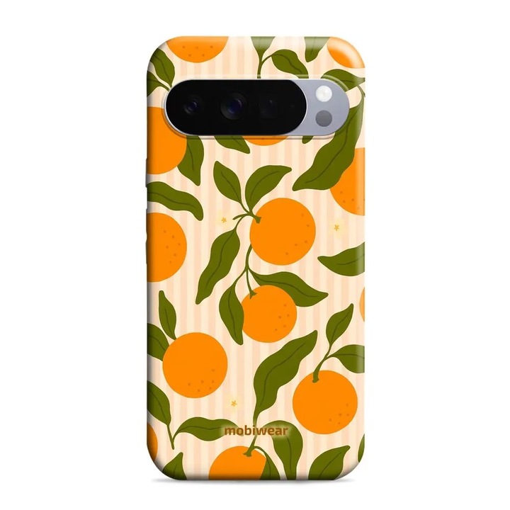 Husa rezistenta Mobiwear Elite Pro pentru Google Pixel 10 Pro XL, protectie dubla, portocalie, material plastic si TPU