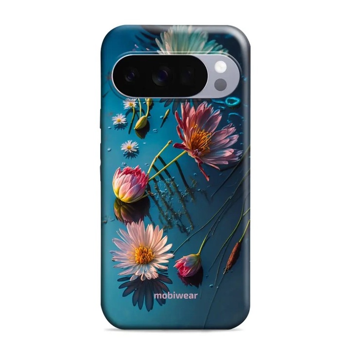 Husa rezistenta Mobiwear Elite Pro pentru Google Pixel 10 Pro, design cu flori, multicolor, material plastic si TPU, set 1 husa