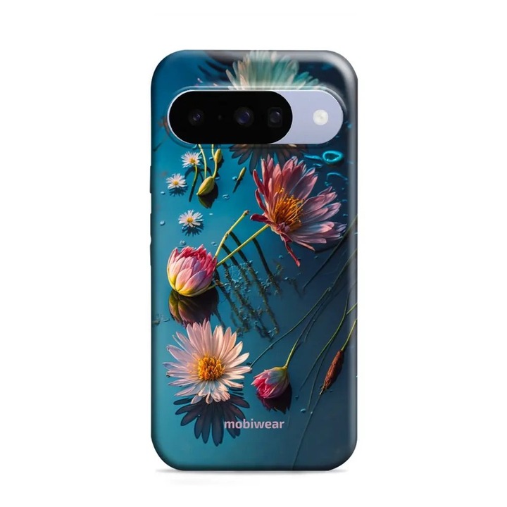 Husa rezistenta Mobiwear Elite Pro pentru Google Pixel 10, design cu flori, multicolor, 2 straturi de protectie