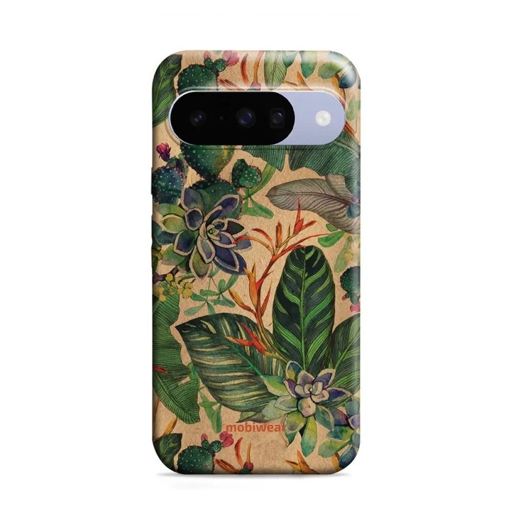 Husa telefon rezistenta Mobiwear Elite Pro, Google Pixel 10, design floral, multicolor