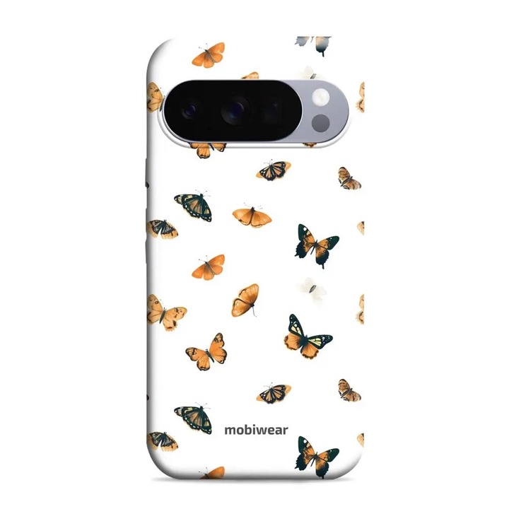 Husa telefon rezistenta, Mobiwear, Google Pixel 10 Pro, alb, 2 straturi de protectie, design ergonomic