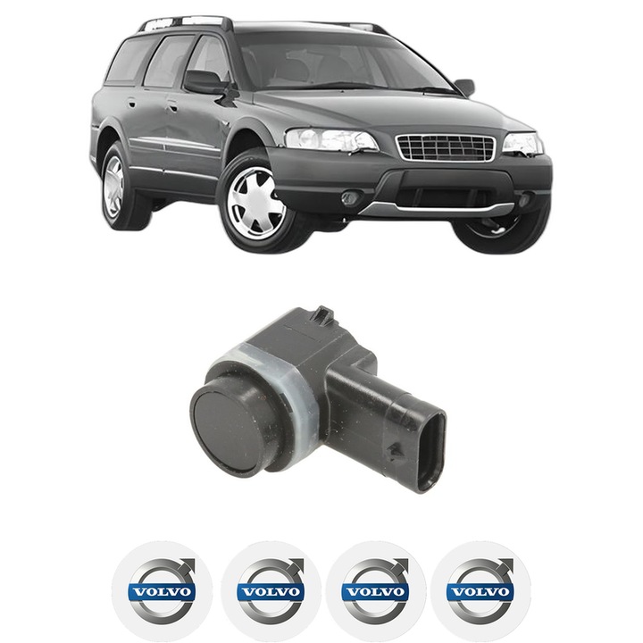 Senzor parcare VOLVO XC70 I Cross Country (295) din 1997-2007, pentru bara Fata, 4 Stickere auto VOLVO